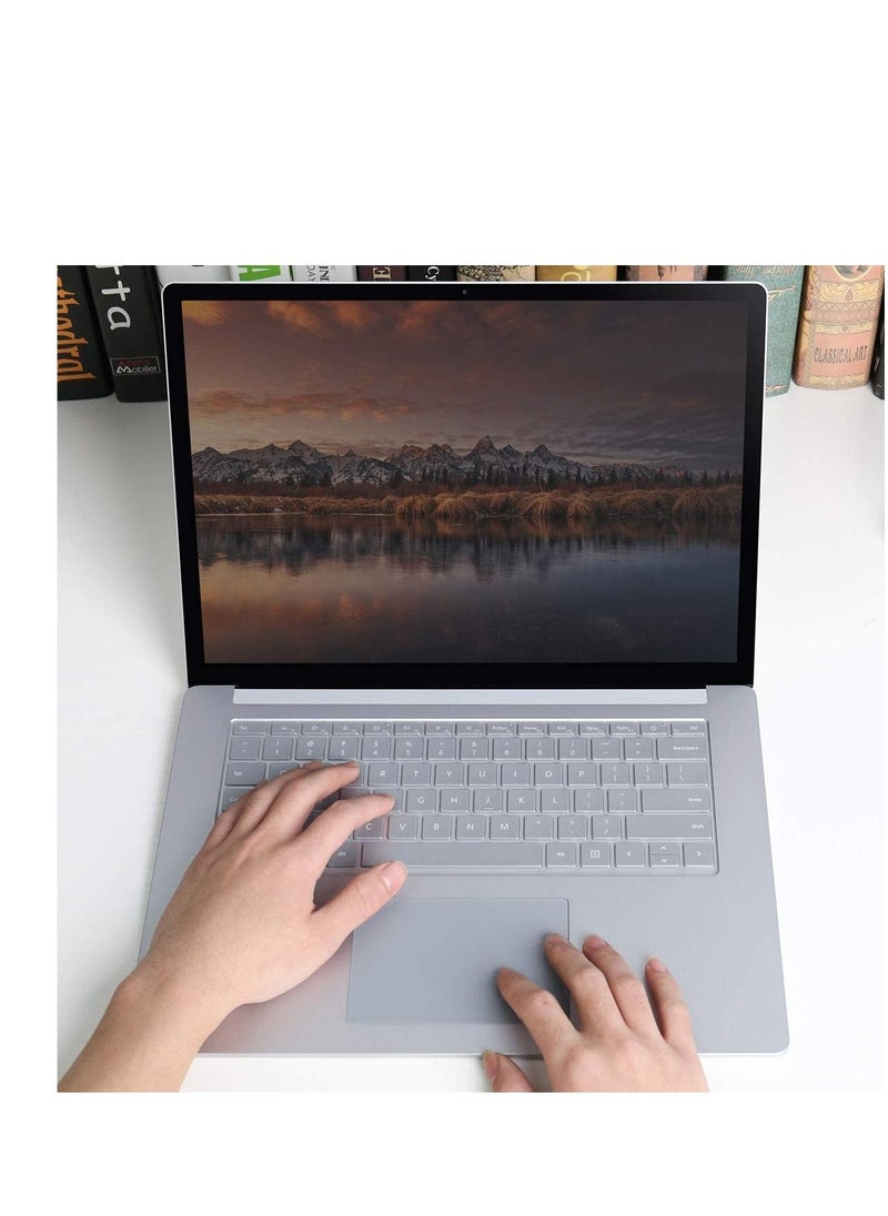 Generic - Keyboard Cover for Microsoft Surface Laptop 5 /4/ 3 13.5 & 15 Inch & Surface Laptop Studio, Surface Laptop Keyboard Accessories, Microsoft Surface Laptop Keyboard Skin Protector-Clear - Image 1