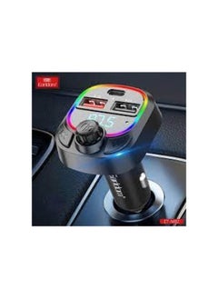 أيرلدوم طقم جهاز إرسال FM لاسلكي للسيارة من Earldom M82 MP3 مزود بإضاءة LED 