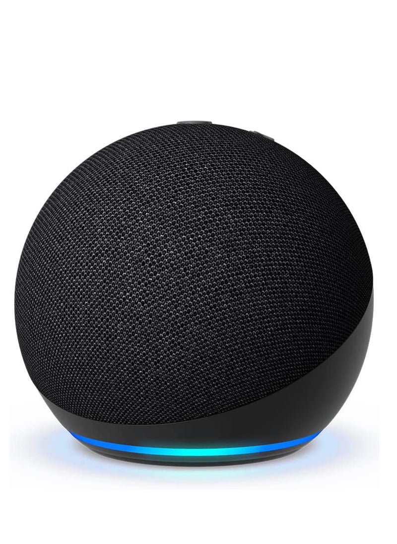 ECHO - Echo Dot (5th Gen) smart bluetooth speaker with vibrant sound and Alexa | Use your voice to control smart home devices, play music or the Quran, and more (speaks Arabic, English, more. (Black) - Image 1