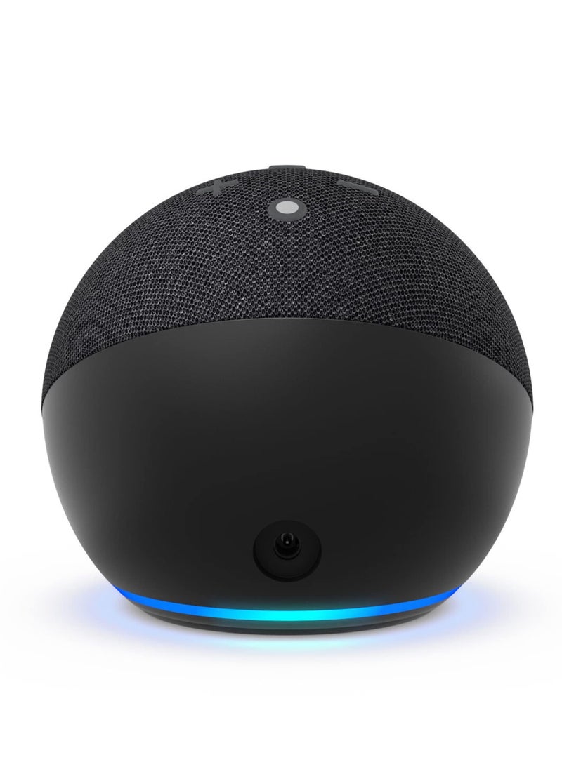 ECHO - Echo Dot (5th Gen) smart bluetooth speaker with vibrant sound and Alexa | Use your voice to control smart home devices, play music or the Quran, and more (speaks Arabic, English, more. (Black) - Image 1