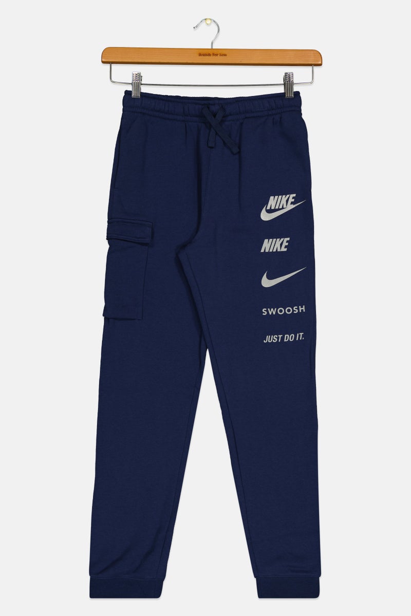 Nike Kids Boys Sportswear Fit Training Sweatpants, Navy  - Image 1