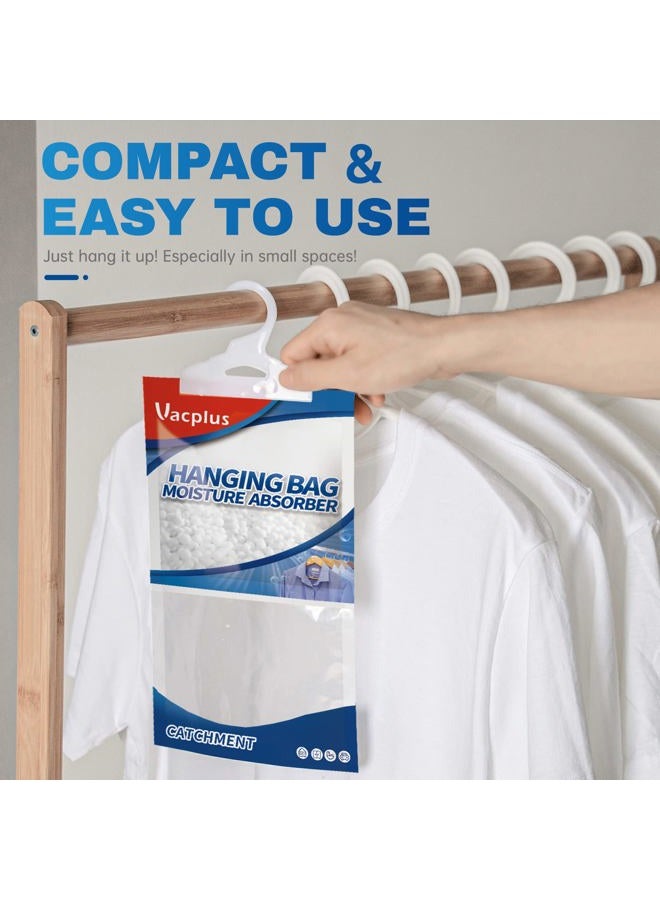 Vacplus Moisture Absorbers Packets, Fragrance Free 20 Pack, Humidity Packs, Dessicant Packets, Hanging Closet Dehumidifier Bags, Dehumidifier for Bathroom 9.8OZ - Image 3