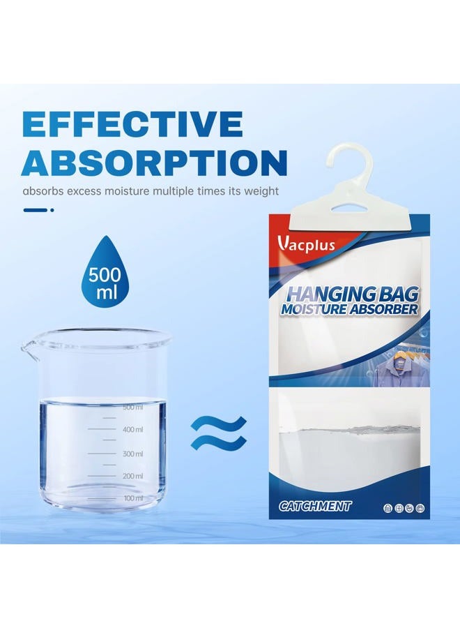 Vacplus Moisture Absorbers Packets, Fragrance Free 20 Pack, Humidity Packs, Dessicant Packets, Hanging Closet Dehumidifier Bags, Dehumidifier for Bathroom 9.8OZ - Image 2