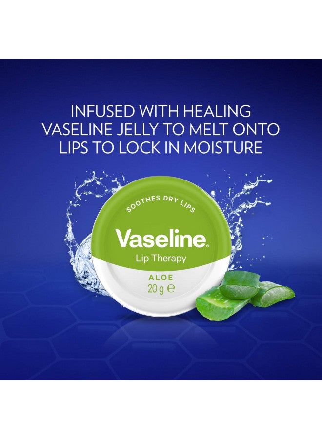 Vaseline Lip Therapy | Vaseline Lip Balm | Lip Moisturizer For Very Dry Lips | Aloe | 20G - Image 2