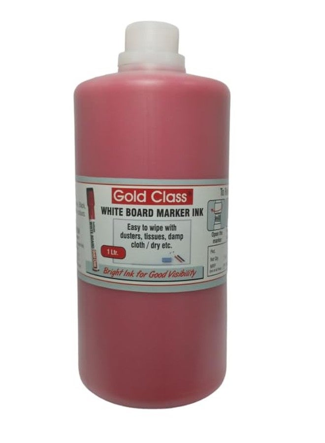 Gold Class White Board Marker Ink, White Board Marker Bottled Ink (1000 ml) (Red) - Image 1