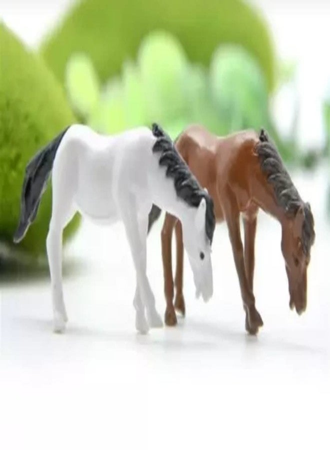Bloom Bagicha Horse Set of 4 Pcs Miniatures for Garden Decor, Home/Landscape Decoration, Tray Gardening/Terrariums - Image 3