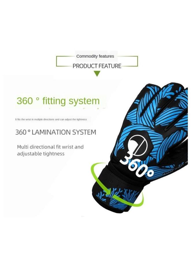 HALAMODO Goalkeeper Gloves, Soccer Goalie Thickened Football with Finger Protection, Latex Special Protective, for Kids Youth and Adult - Image 5