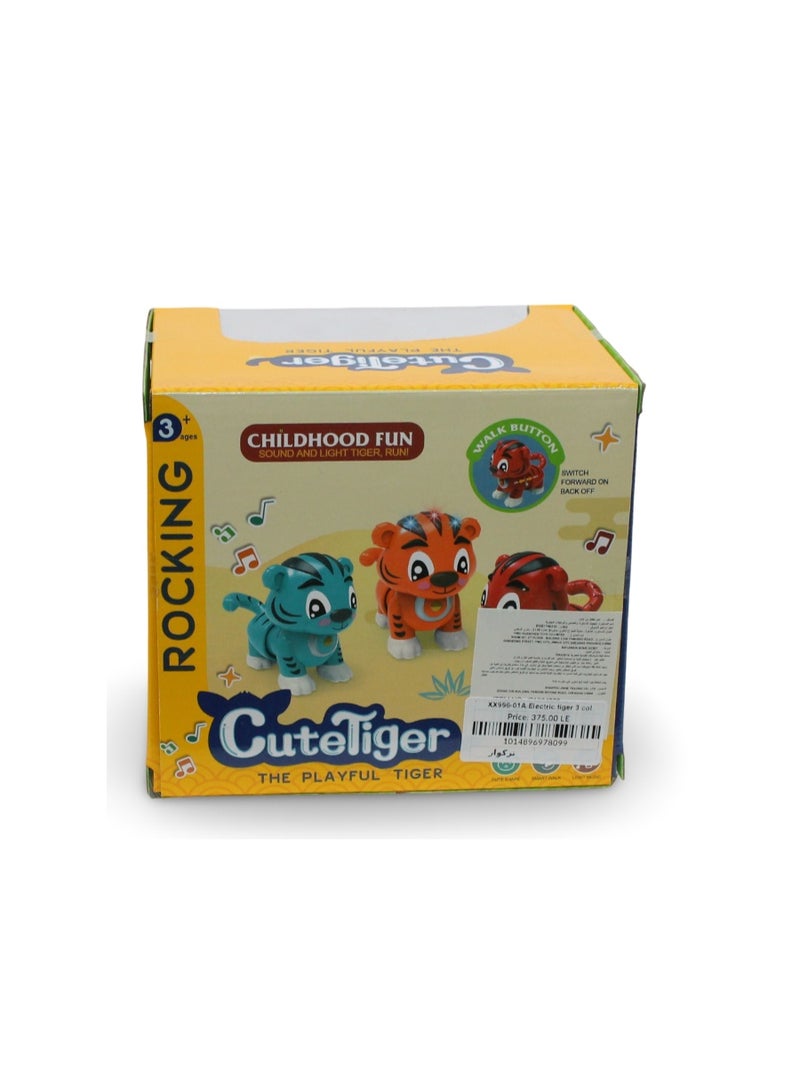 Electric Tiger "Cute Tiger" with (Light & Sound) – Turquoise - Image 2