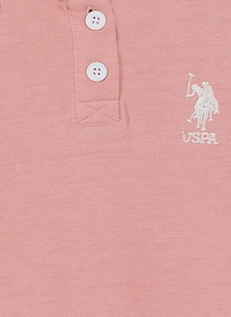 U.S. Polo Assn. U.S. Polo Assn. Baby Girls Pink Tshirt  - Image 2