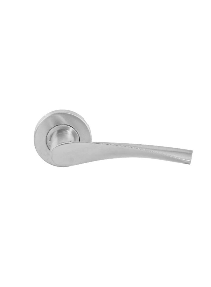 Mortise Rosette Hollow Lever Handle Door Handles Firm Grasp Rotate Door Lock Interior Satin Nickel Finish 304 Stainless Steel Premium Quality For All Internal Doors  - Image 3