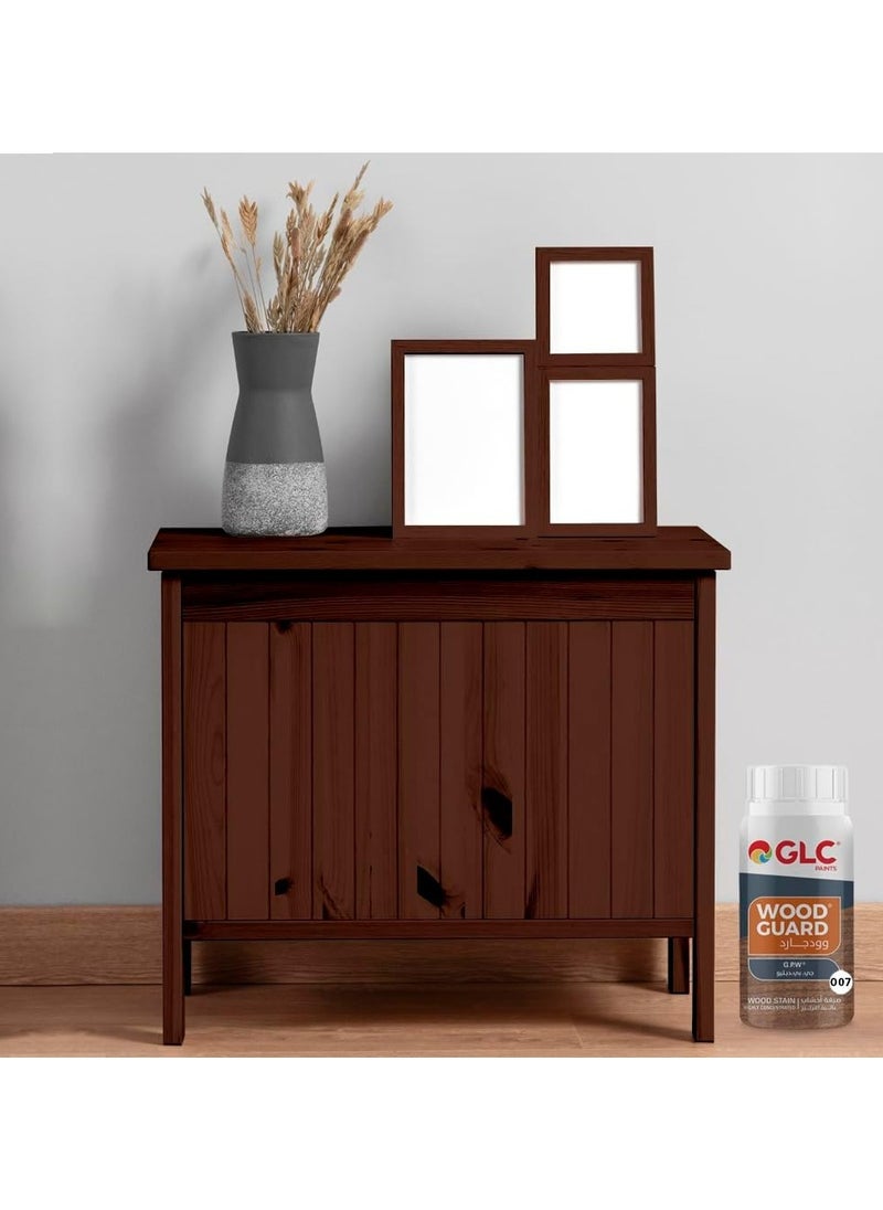 Brown wood stain