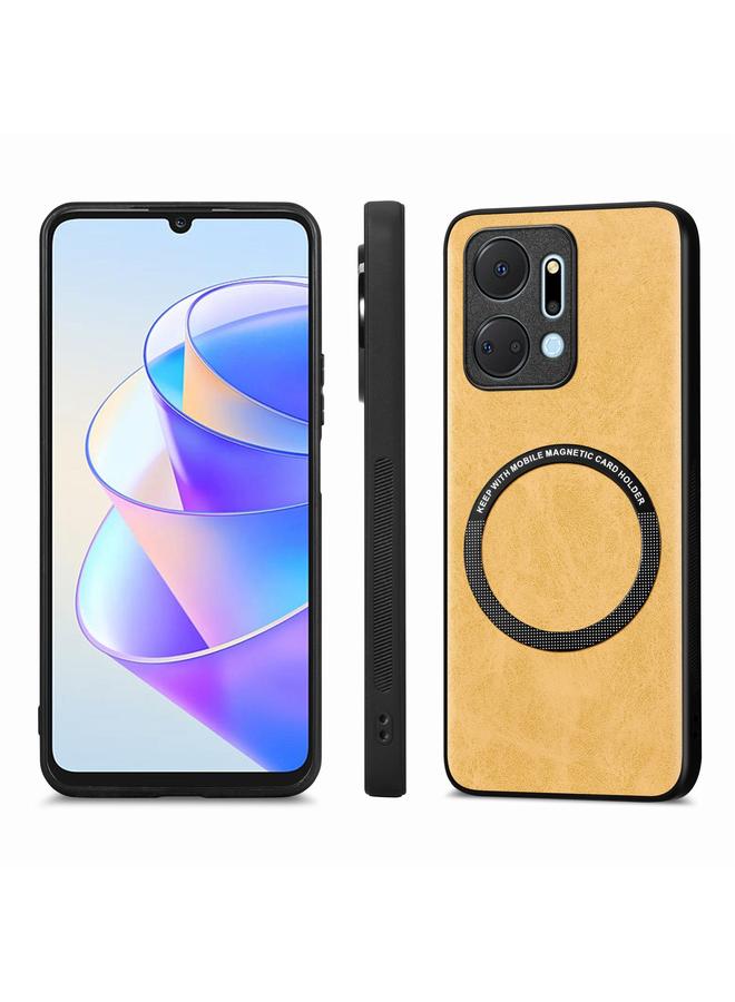 اس-توب جراب هاتف Honor X7A مصنوع من الجلد بلون سادة - Image 2