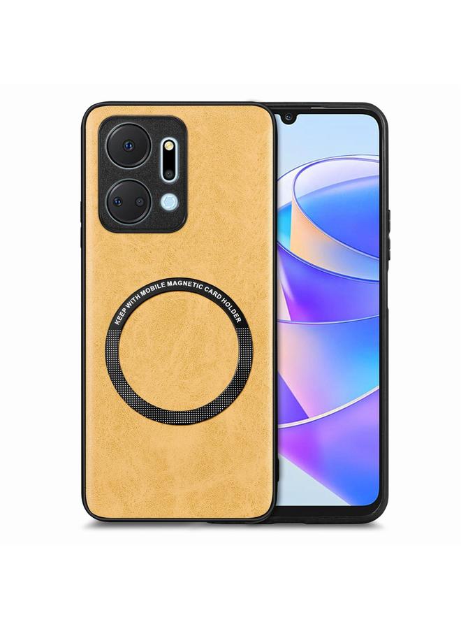 اس-توب جراب هاتف Honor X7A مصنوع من الجلد بلون سادة - Image 1