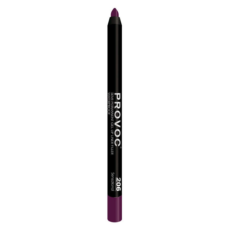 PROVOC SEMI-PERMANENT Gel Lip Liner Filler WP 206 Sensational - Image 3