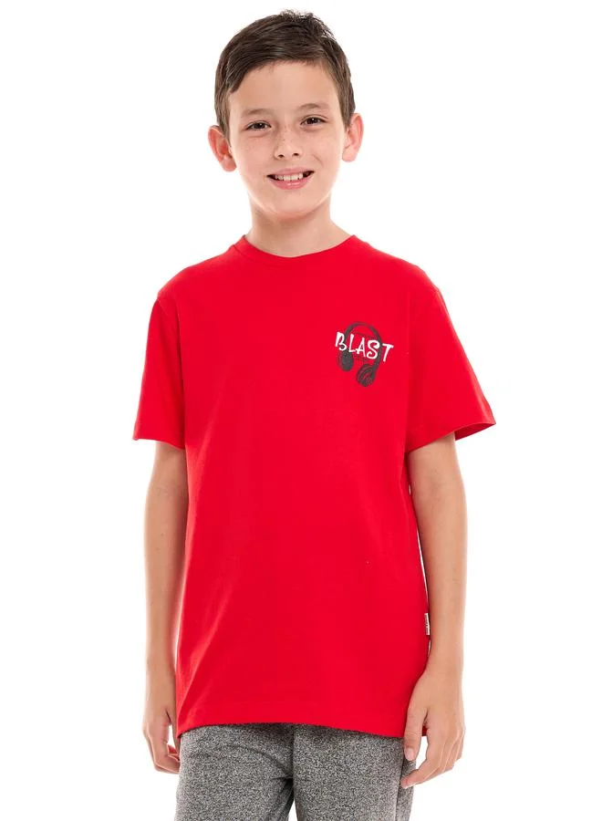فكتور اند جين Back Graphic Print T-Shirt & Shorts Set by Styli