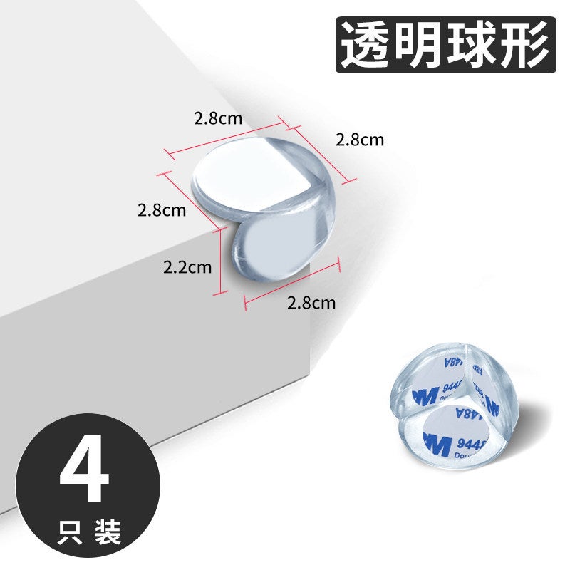 Glass Corner Protector, Right-Angle Table Corner Anti-Collision Guard, Silicone Edge Wrap, Corner Sticker, Anti-Bump Corner  Protector - Image 1