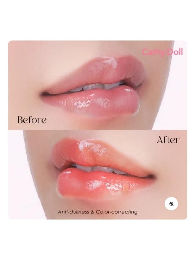 كاثي دول سيروم الشفاه Cathy Doll CC Green Apple - بلسم الشفاه المصحح للون لشفاه مشرقة وصحية - لمسة نهائية لامعة ومرطبة - Image 3
