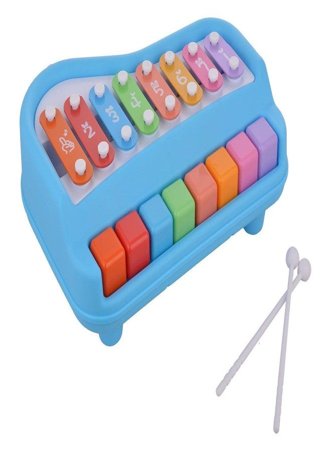 Fratelli 2 in 1 Piano Xylophone for Kids, Educational Musical Instruments Toyset for Babies, Toddlers Preschoolers, 8 Key Scales in Clear and Crisp Tones (Assorted Color) - Image 3