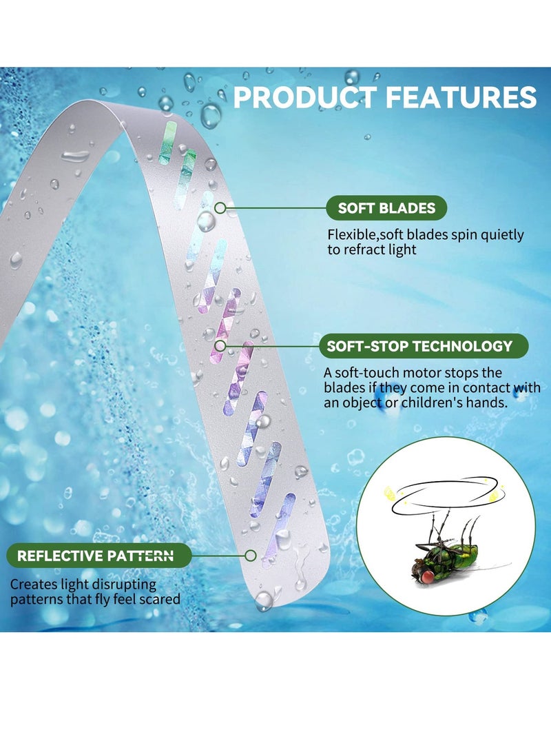 KASTWAVE Fly Repellent Fan for Tables, Portable Picnic Table Fan for Indoor Outdoor Keep Deter Flies Mosquitos Away from Your Food and Your Family 1 Pcs - Image 3