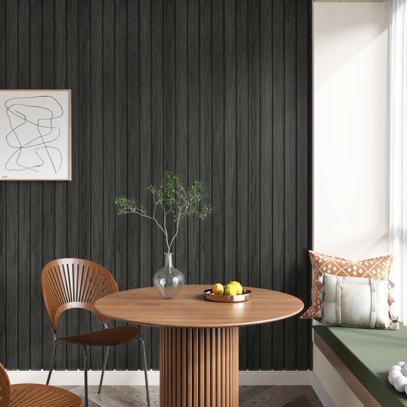STICKEEP 200"x23.6" 3D Wood Panels for Interior Wall Decor Peel and Stick Acoustic Wood Slat Wall Panel Self Adhesive Soundproof Wooden Slats Paneling Wallpaper for Bedroom Living Room Gym Backdrop - Image 3