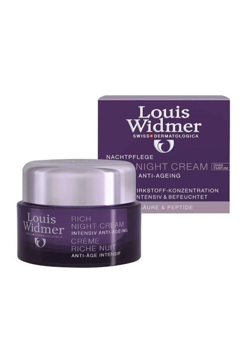 Louis Widmer Anti-Aging Night Care Cream 50 ml - Image 3