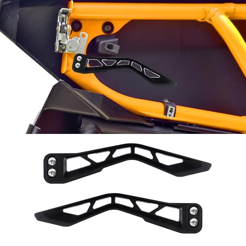 RERPRO X3 Door Handle Latches Compatible with 20172025 CanAm Maverick X3 X DS RS Turbo R Max 24 Door Accessories Door Opener Latch Handle Open Doors Easily Aluminum Alloy Black 2 Pack - Image 1