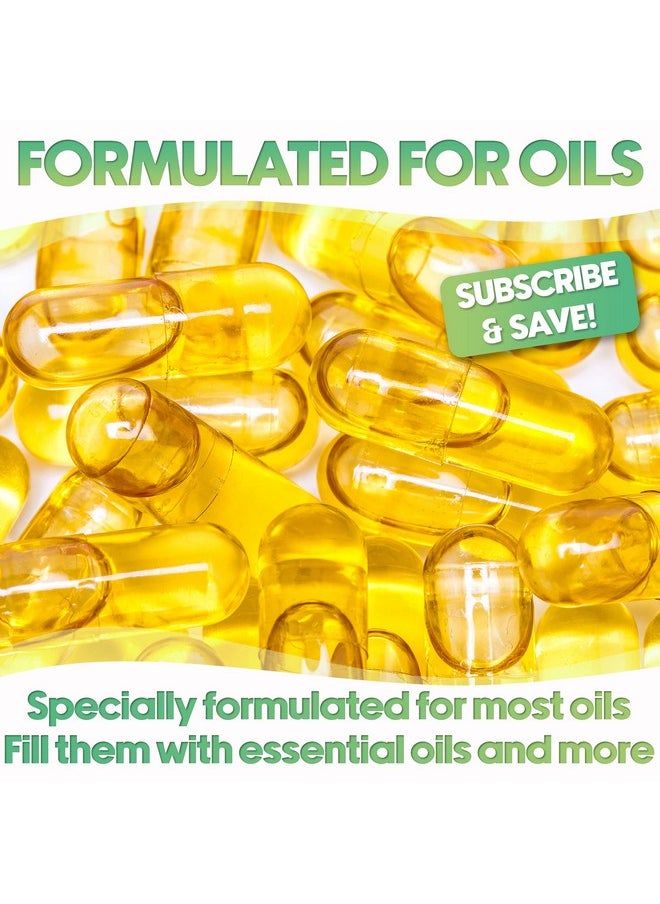 XPRS Nutra - Size 4 Empty Vegan Capsules 100 Count Clear Veggie Capsules For Essential Oils Empty Vegetable Capsules For Essential Oils Diy Oil Filling Works With Most Essential Oils - Image 1