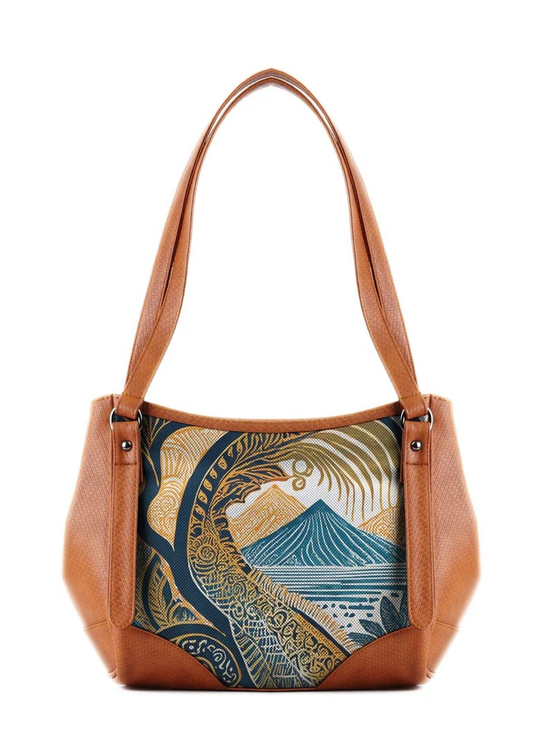 Generic Leather Tote Bag Civilization  - Image 1
