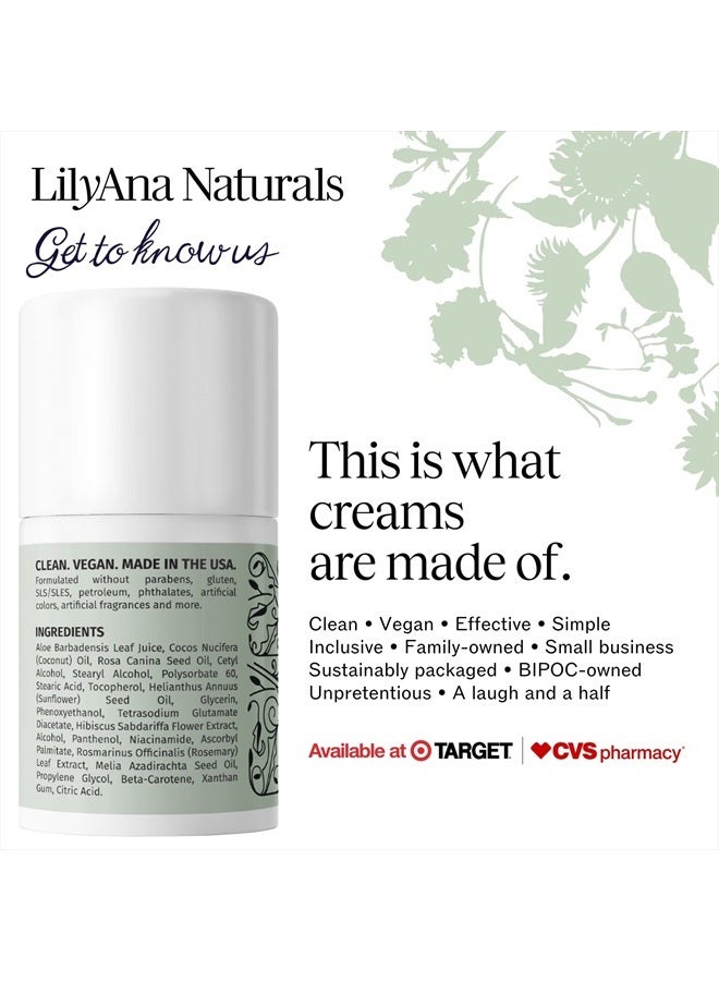 LilyAna Naturals Eye Cream - Eye Cream for Dark Circles and Puffiness, Under Eye Cream, Anti Aging Eye Bag Cream, Improve the look of Fine Lines and Wrinkles - Skin Care Products - 1.7 oz - Image 4
