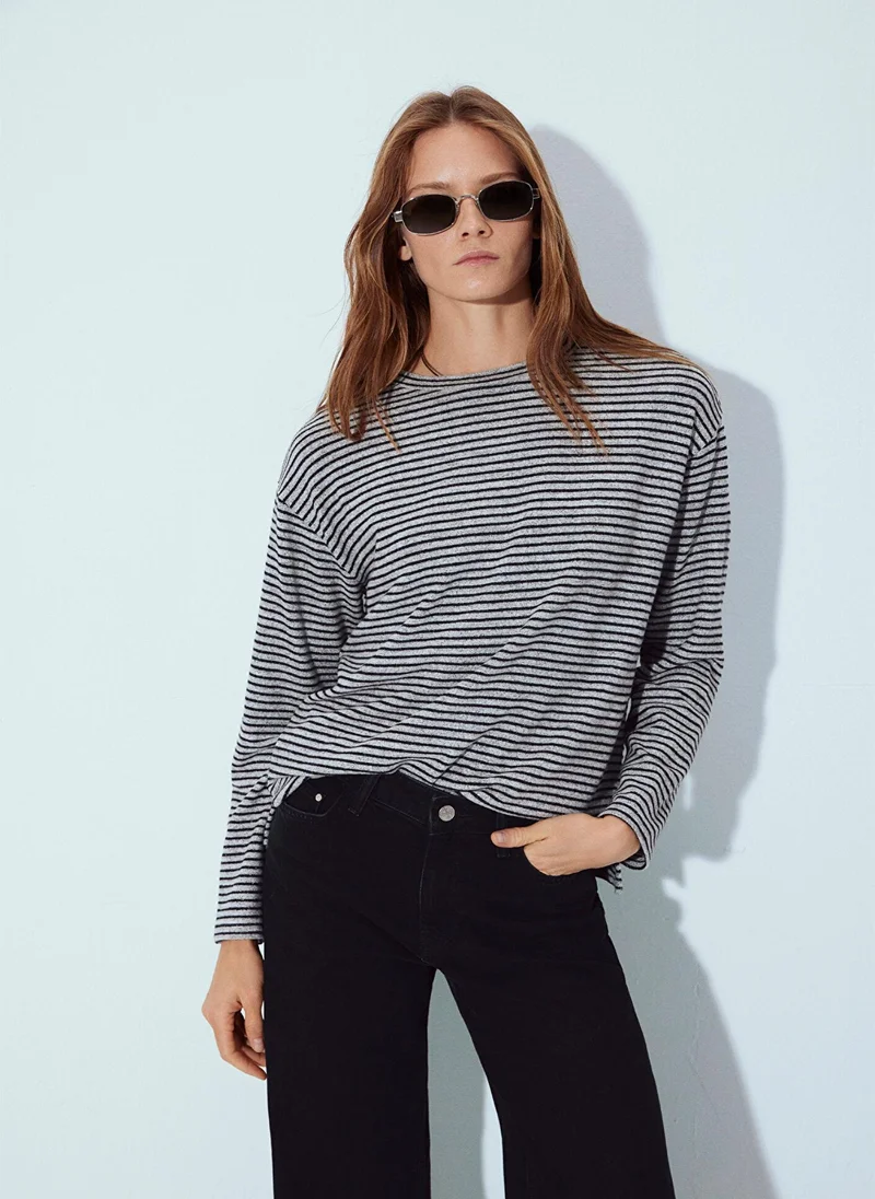 MAVI Crewneck Striped T-Shirt