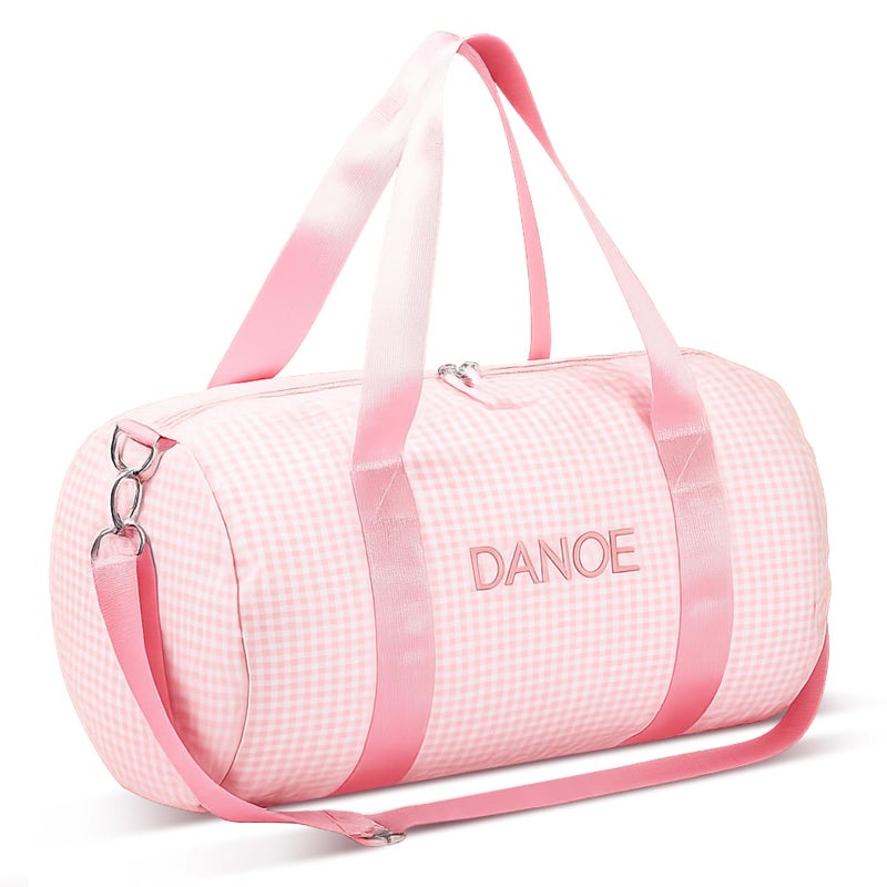 Locmeo Large Dance Bag for Girl Gift 19 x 94 x 87 Inch Sport Gym Travel Duffle Bag Girls Ballet Bags with Adjustable Carry Strap for Dancer Ballerina Cheer Competition Weekender OvernightPink - Image 2