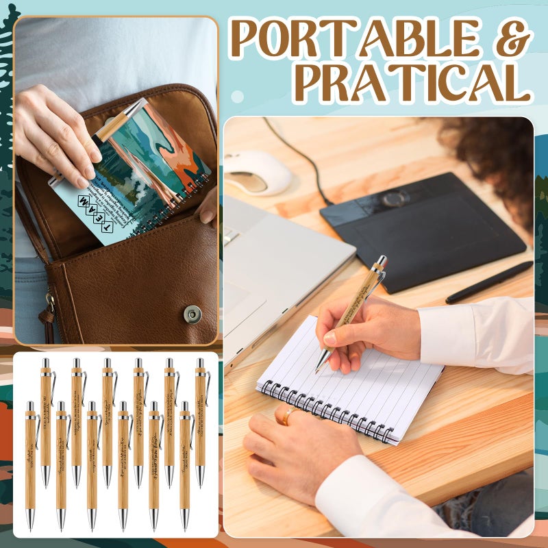 Tenceur 24 Sets Team Appreciation Gifts Spiral Scenery Notebook Ballpoint Pen Sets Thank You Gifts Valentines Gift for Teamwork Employee Staff Coworker Colleagues Teacher Volunteer Office Party Favors - Image 5