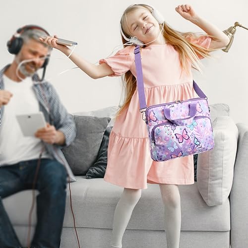 Octsky Kids Tablet Carrying Sleeve - 12.5 Inch Protective Bag with Shoulder Strap, Soft Lining - Image 2