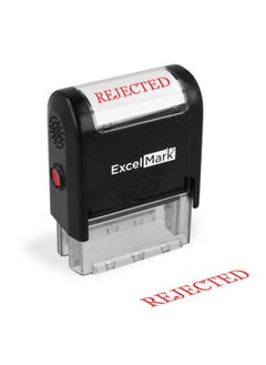 ExcelMark Self Inking Rubber Stamp - Red Ink (Excelmark A1539)  - Image 1