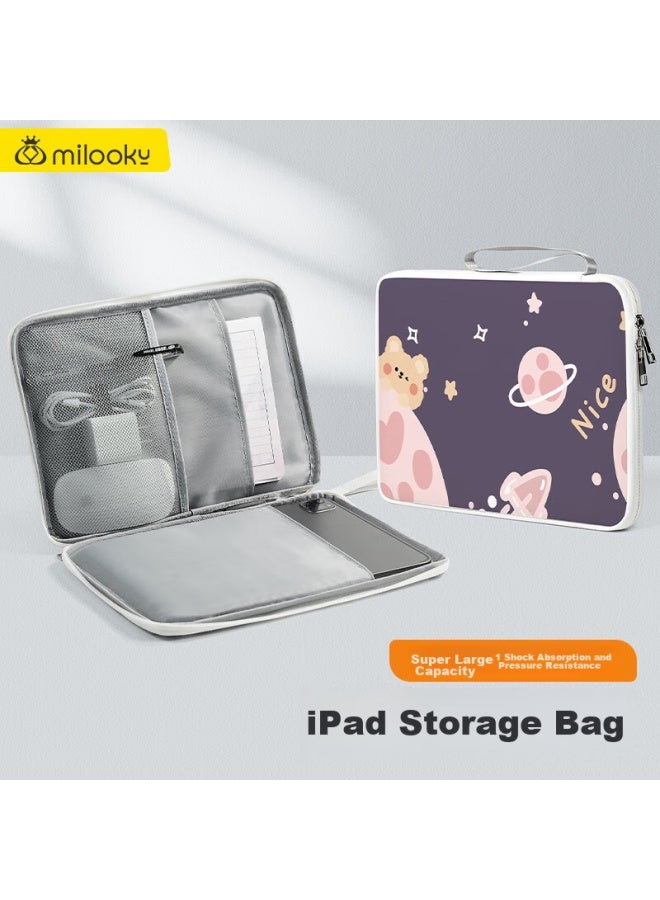 Milooky Ipad Storage Bag, Handheld Tablet Case For Ipad 10.2/air 10.9, Protective Cover - Image 5
