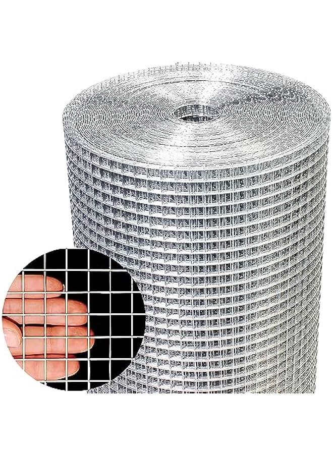 Arabest Hardware Cloth 1/2 Inch 48in X 100ft- Hot Dip Galvanized After Welding Wire Mesh Roll, 19 Gauge Chicken Wire Fencing for Garden Fencing Chicken Coop Wall Decoration Tree Guard Hardware Mesh - Image 1