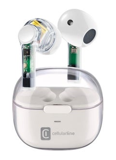 Cellularline TWS Wireless In-Ear Capsule Bluetooth Earphones with Charging Box - 3.5 Hours Playtime - 4 Times Charging - Touch Control and Automatic Pairing  - Image 1