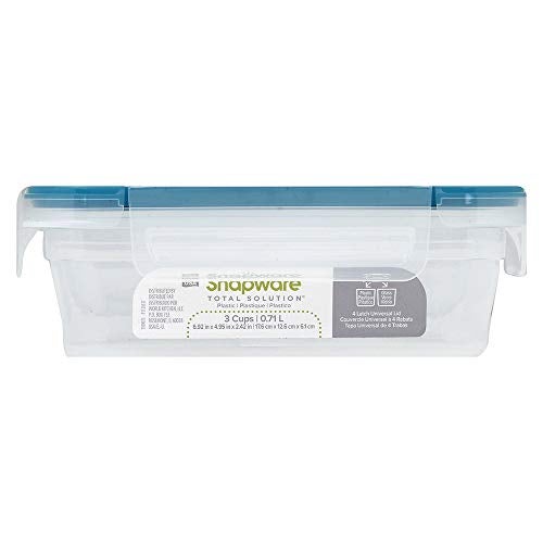 Snapware Total Solutions (5-Pack, 3 Cup) Plastic Food Storage Containers Set, Airtight & Leakproof Locking BPA-Free Lids Tupperware, Freezer Dishwasher Microwave Safe - Image 5