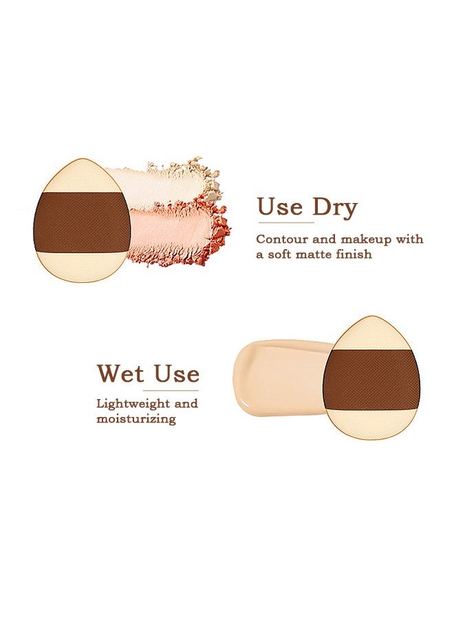 XIXI - 10 Pcs Mini Makeup Sponges, Finger Puff with Storage Box, Soft Beauty Cosmetic Makeup Tools - Image 1