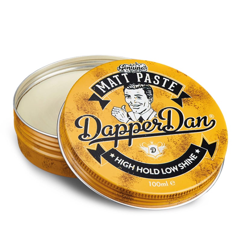 Dapper Dan معجون دابر دان مات، تثبيت قوي ولمعان منخفض لمنتجات الشعر للرجال، منتج شعر متعدد الاستخدامات مع تثبيت مرن لجميع الأنماط، عطر كولونيا عتيق، 1 × 100 مل - Image 1