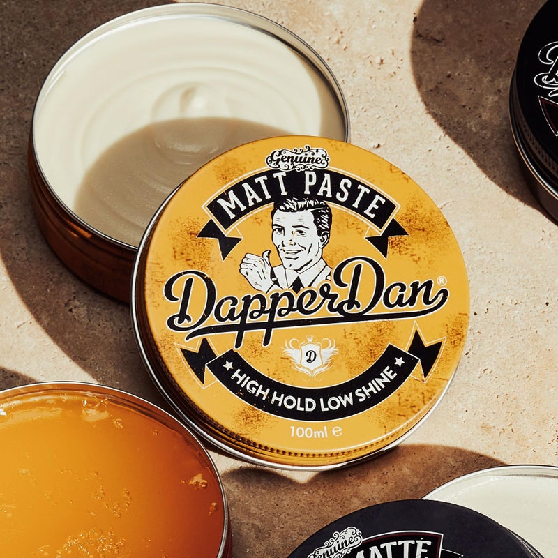 Dapper Dan معجون دابر دان مات، تثبيت قوي ولمعان منخفض لمنتجات الشعر للرجال، منتج شعر متعدد الاستخدامات مع تثبيت مرن لجميع الأنماط، عطر كولونيا عتيق، 1 × 100 مل - Image 5