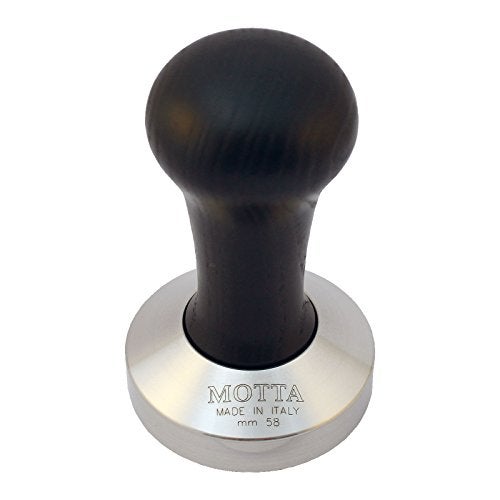 Motta 8100/B Professional Flat Base Coffee Tamper, 58mm, Black Handle - Image 2
