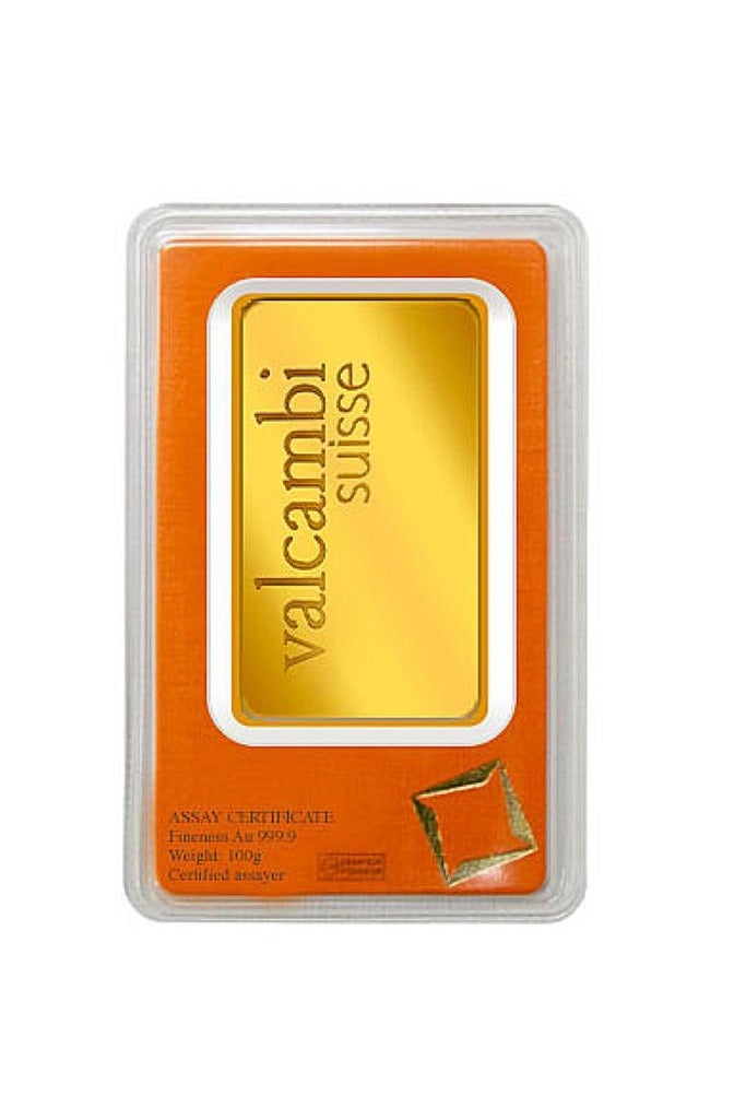 Valcambi Suisse 100g Pure 999.9 Fine Gold Bar 24KT - 100 Grams - Image 2