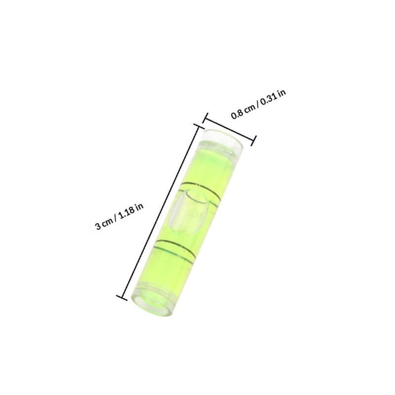 100 Pcs Horizontal Bubble Level Vials Small Rulers High Precision For Household Tools - Image 3