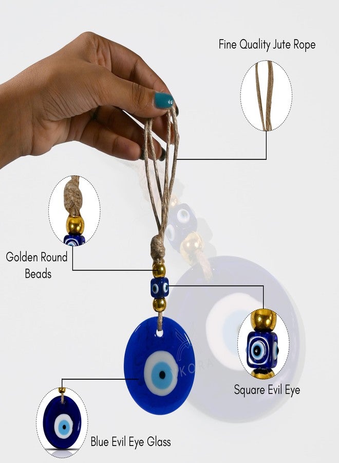 VKORA Handmade Turkish Evil Eye Hanging with Beads for Decoration of Home Shop Office Garden (2GB6) - Image 2