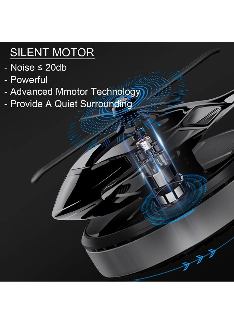 GUDOO سيارة العلاج بالعطر زخرفة مروحية العلاج بالعطر الشمسي منتشر دوار طائرة سيارة عطر زخرفة هواء فراشنر دائم عطر خفيف زخرفة ملحقات زخرفة داخلية - Image 3