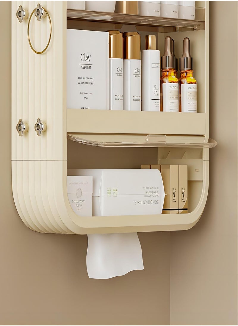 Sharpdo 4 Layers Bathroom Shelf Organizer Rack Wall Mounted Storage Cabinet Suitable for Bathroom Kitchen Laundry Room  - Image 5