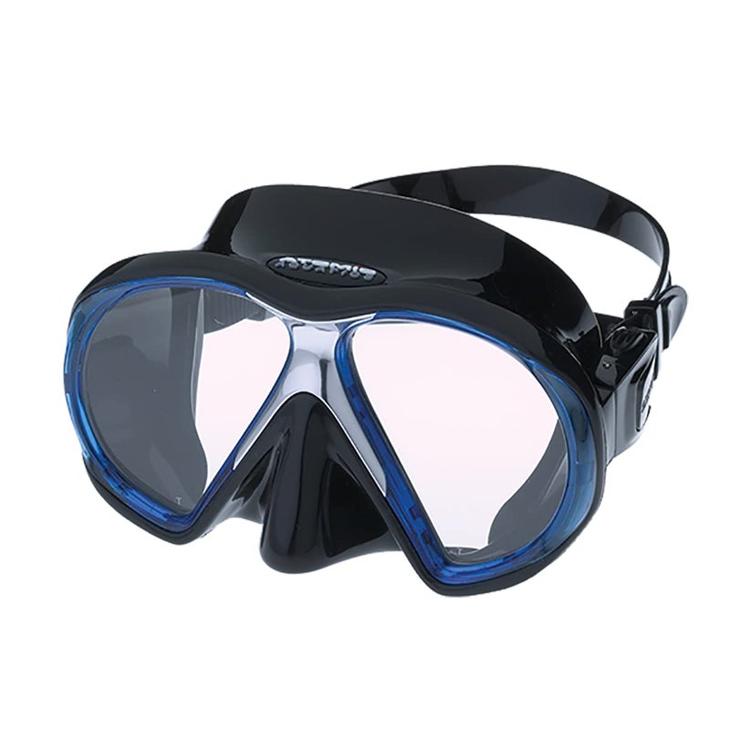 Atomic Aquatics Subframe Scuba Snorkeling Dive Mask, BK/BL - Image 3