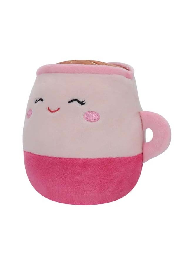 Squishmallows 5 بوصة فيلب-أ-مالوز دِيجا شوكولاتة مزينة بالكريمة دونات/إيميري بينك لاتيه بعين مغلقة ، مرخصة رسميًا دمية كيللاي ، لعبة ناعمة ملونة ، هدية للأطفال ، للفتيات والأولاد لعبة قابلة للغسل ومضغوطة متعددة الألوان لجميع الأعمار  - Image 5