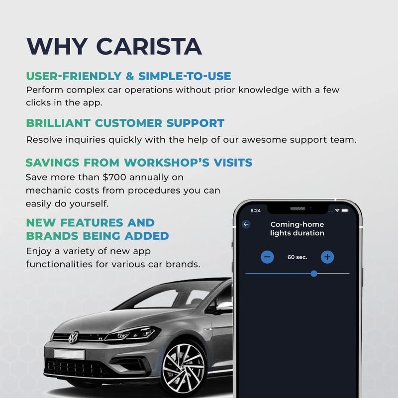 Carista ماسح ضوئي OBD Bluetooth Carista أداة تشخيص السيارة وقارئ الأكواد مع الوصول إلى أدوات التشخيص والتخصيصات وبيانات حية يتطلب اشتراكًا - Image 3
